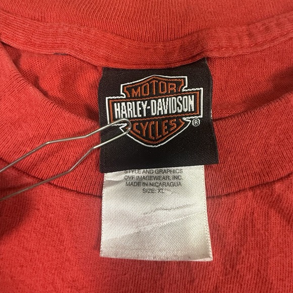 Harley-Davidson Men's XL Flame Long Sleeve Tee Red Revolutionary Williamsburg VA - Picture 3 of 6